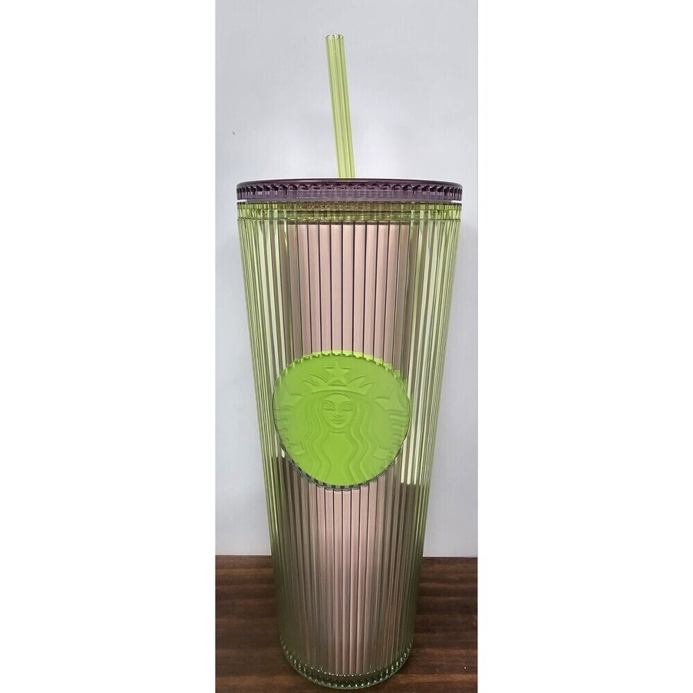 Starbucks Pleated Green Apple Cold Cup (24 Oz) NWT